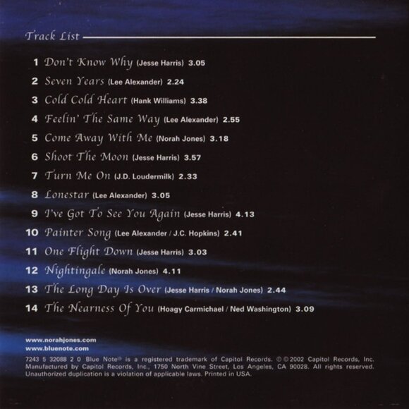 norah jones come fly away with me 2002 contempary jazz pop cd - piano day breaks - Picture 3 of 5